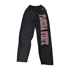 Florida State University Seminoles Champion Jogger Sweatpants Adult Small Black